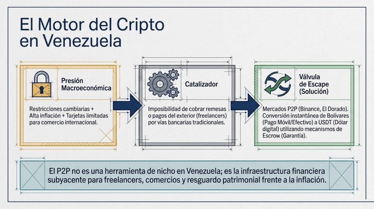 El motor del cripto en Venezuela